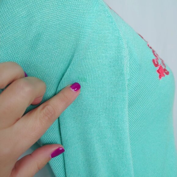 Lilly Pulitzer Knit Tunic Top Small Blue - Picture 6 of 12